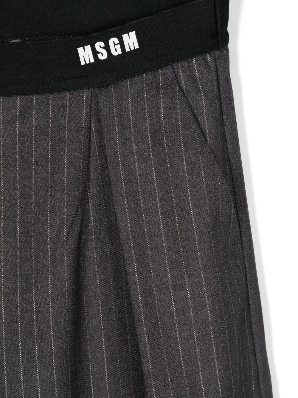 MSGM LUREX PINSTRIPED TROUSERS