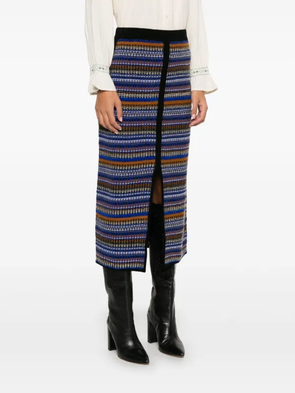 Jupe Multicolore Bash - Taille M - Mi-longueur - Occasion En Parfait état