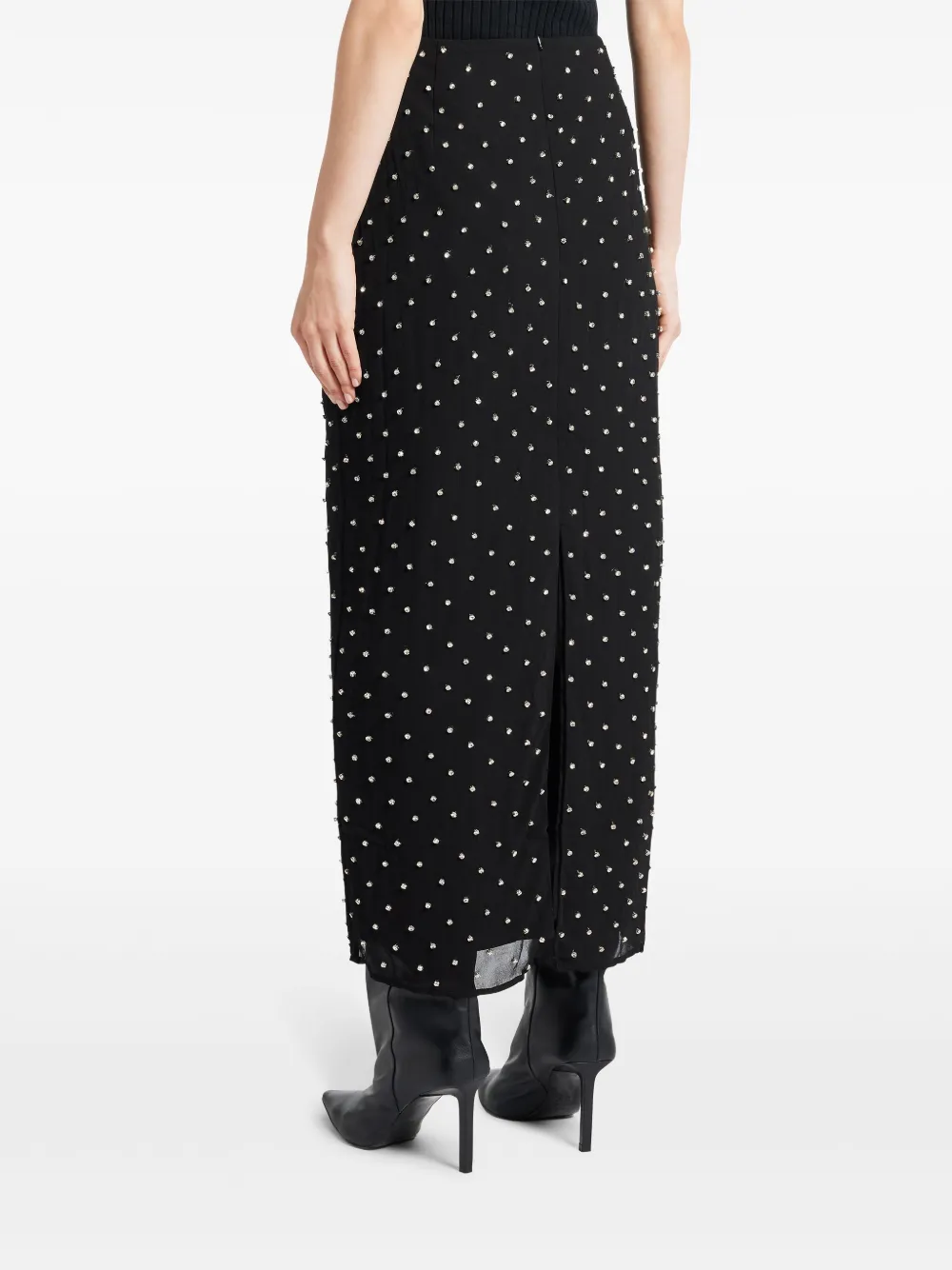 Anna Quan Rok verfraaid met stras Blauw