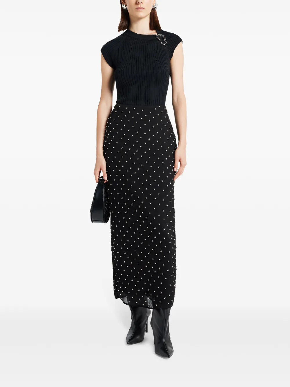 annaquan Anna Quan Rok verfraaid met stras - Blauw