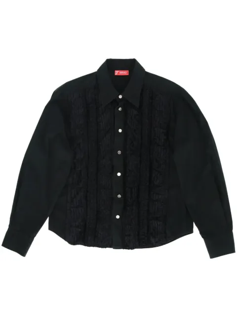 Versace Pre-Owned camisa fruncida 2000