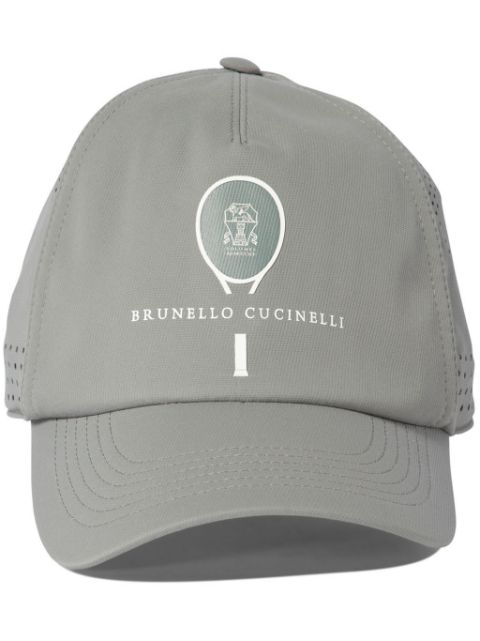 Brunello Cucinelli logo-print cap Men