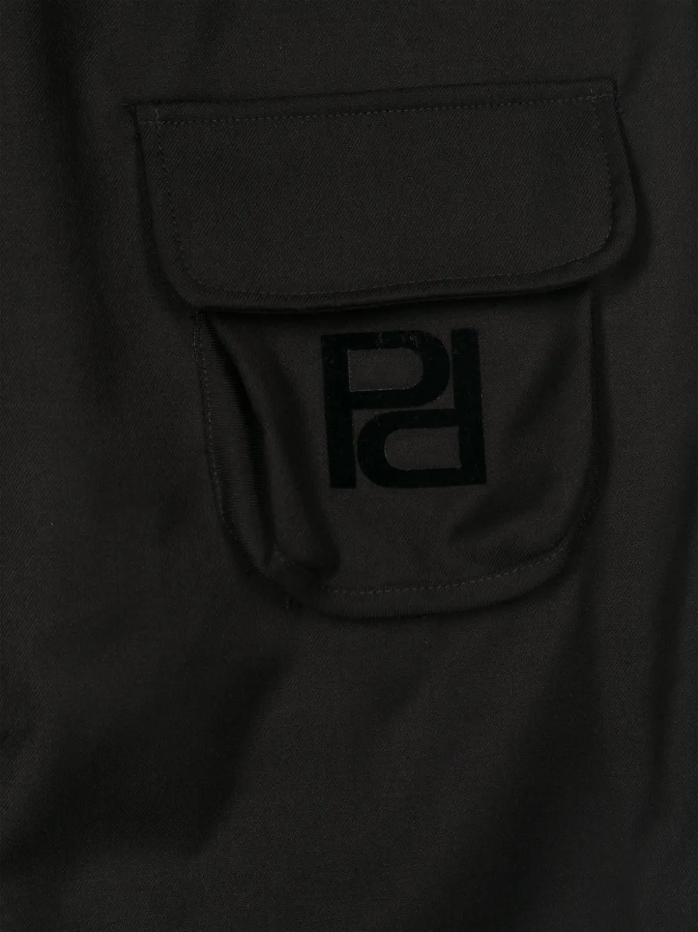 Pinko Kids Cargo broek met logo Zwart
