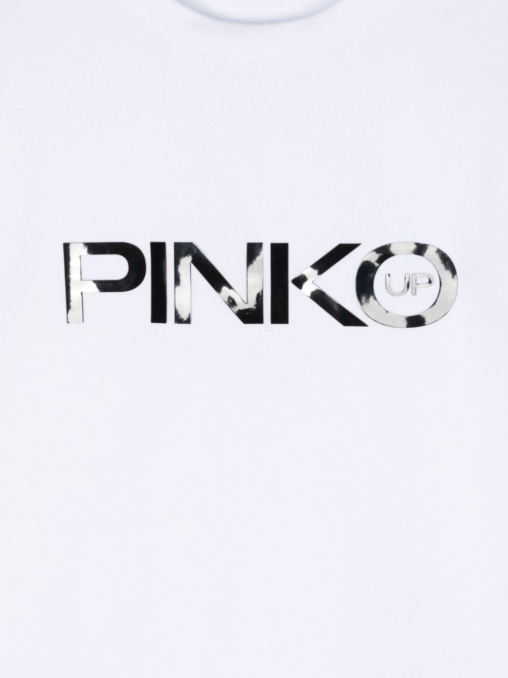 Shop Pinko Flocked-logo T-shirt In 白色