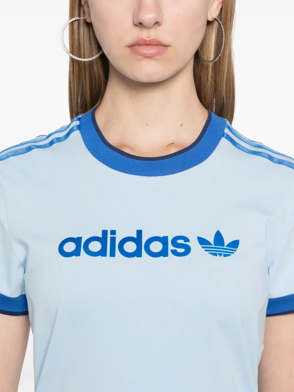 adidas T-shirt met logo Blauw