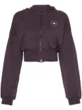 adidas by Stella McCartney cropped hoodie - Purple