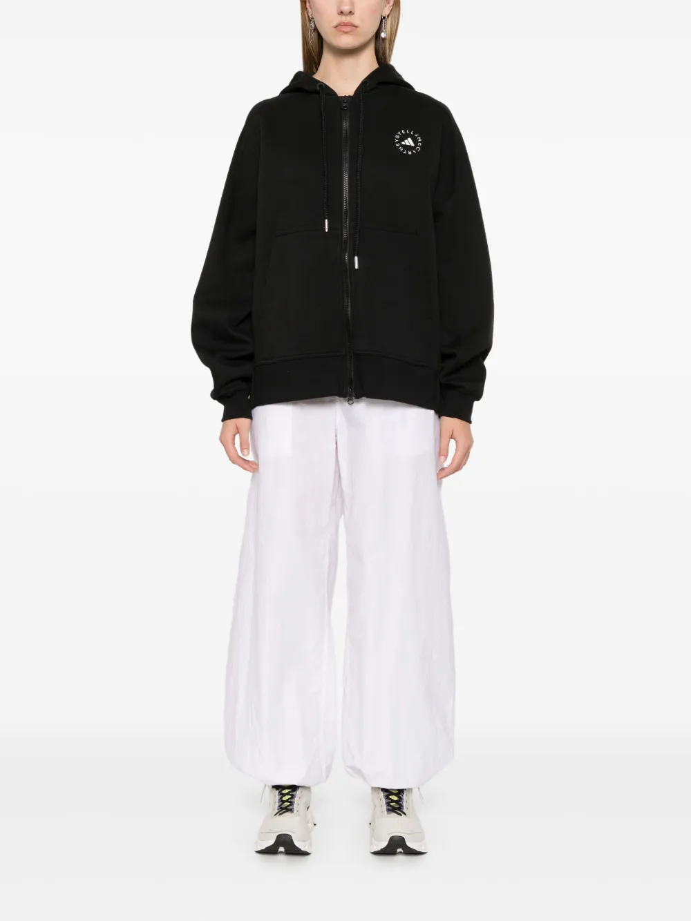 adidas by Stella McCartney Hoodie met rits - Zwart