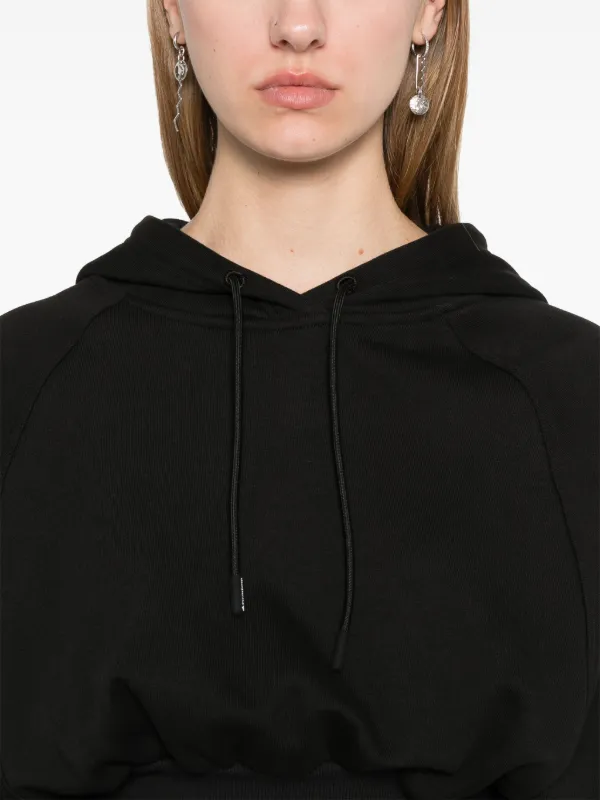 Adidas By Stella McCartney クロップド パーカー | ブラック