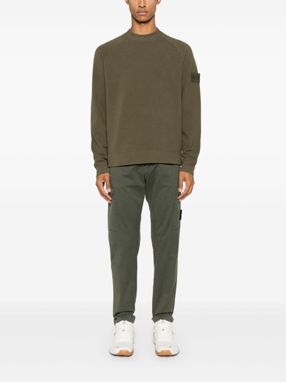 Stone Island broken-twill trousers - Groen