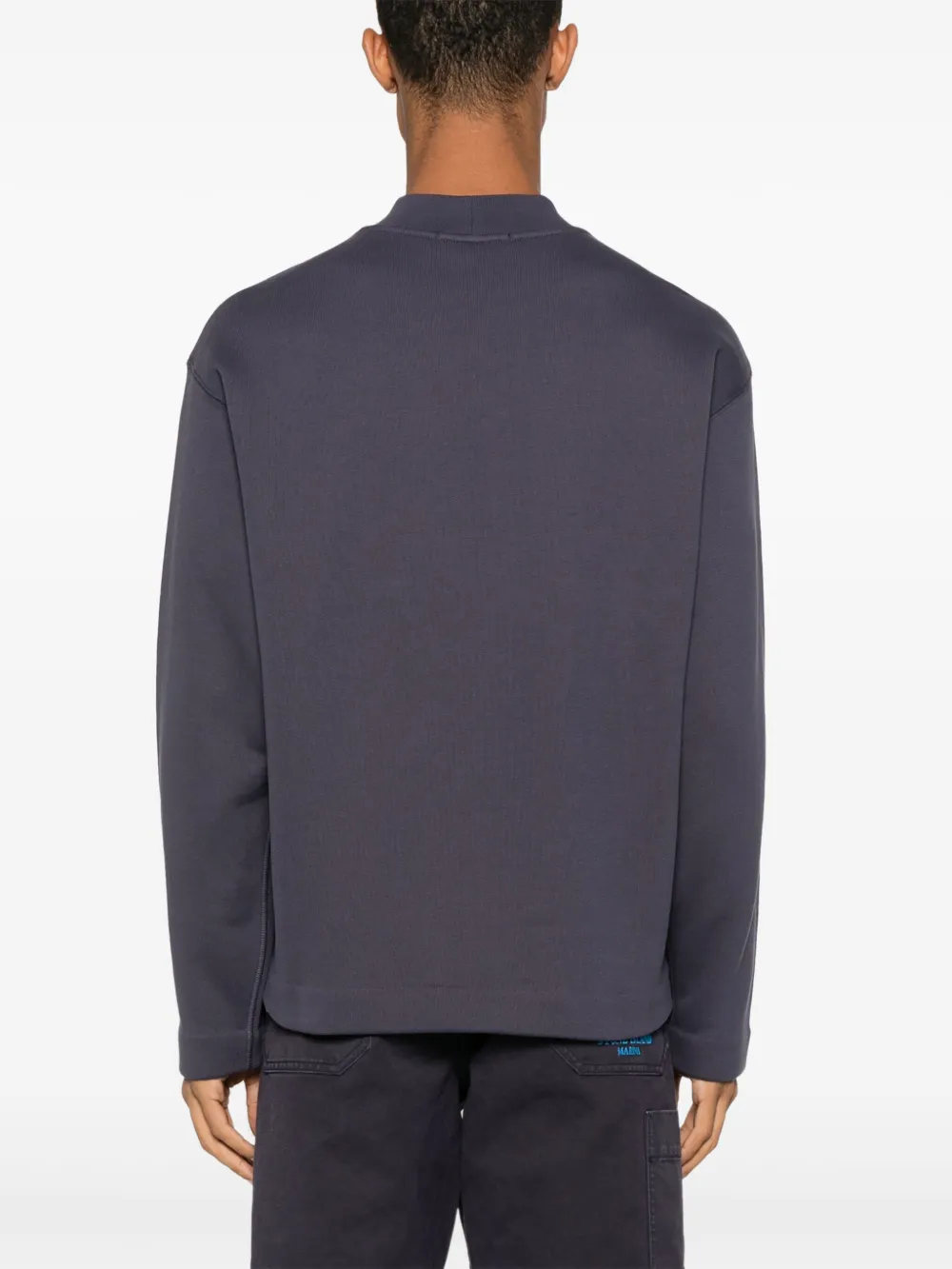 Stone Island Sweater met logoprint Blauw