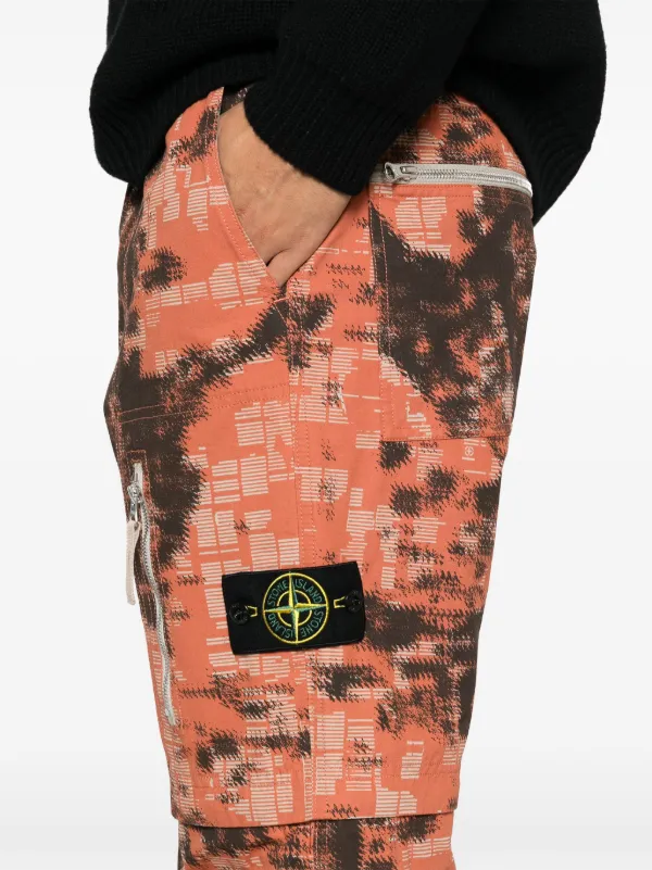 Stone Island コンパスバッジ パンツ | オレンジ | FARFETCH JP