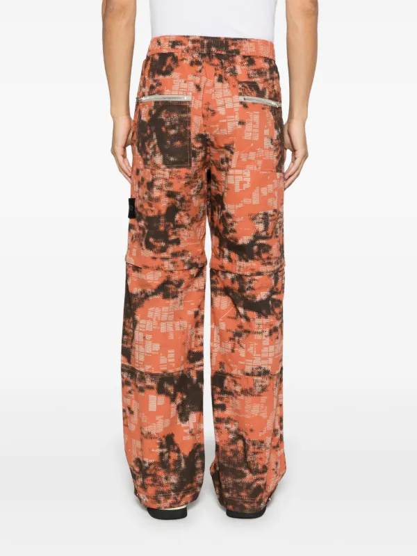 Stone Island コンパスバッジ パンツ | オレンジ | FARFETCH JP