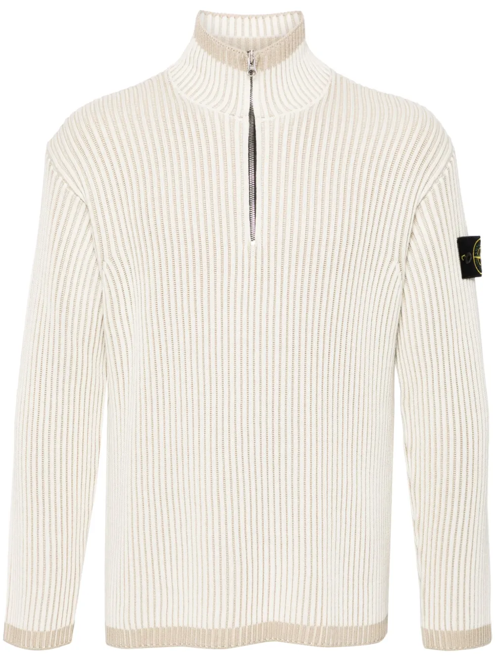 Stone Island Geribbelde trui Beige