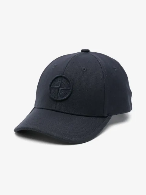 Stone Island Junior gorra con bordado Compass