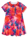 Escada Kids abstract-pattern dress - Red