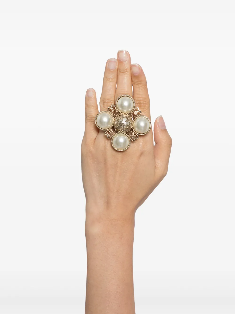 CHANEL Pre-Owned Anello con perle | Image 2