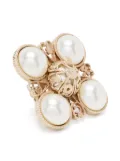 CHANEL Pre-Owned pearls ring - Gold