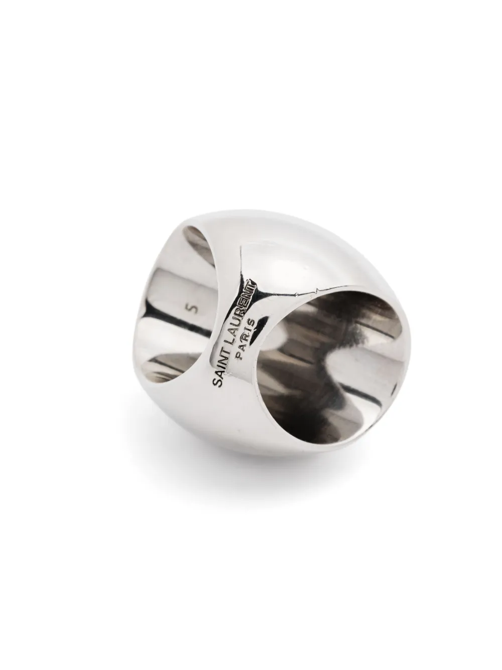 Saint Laurent Pre-Owned Ronde ring - Zilver