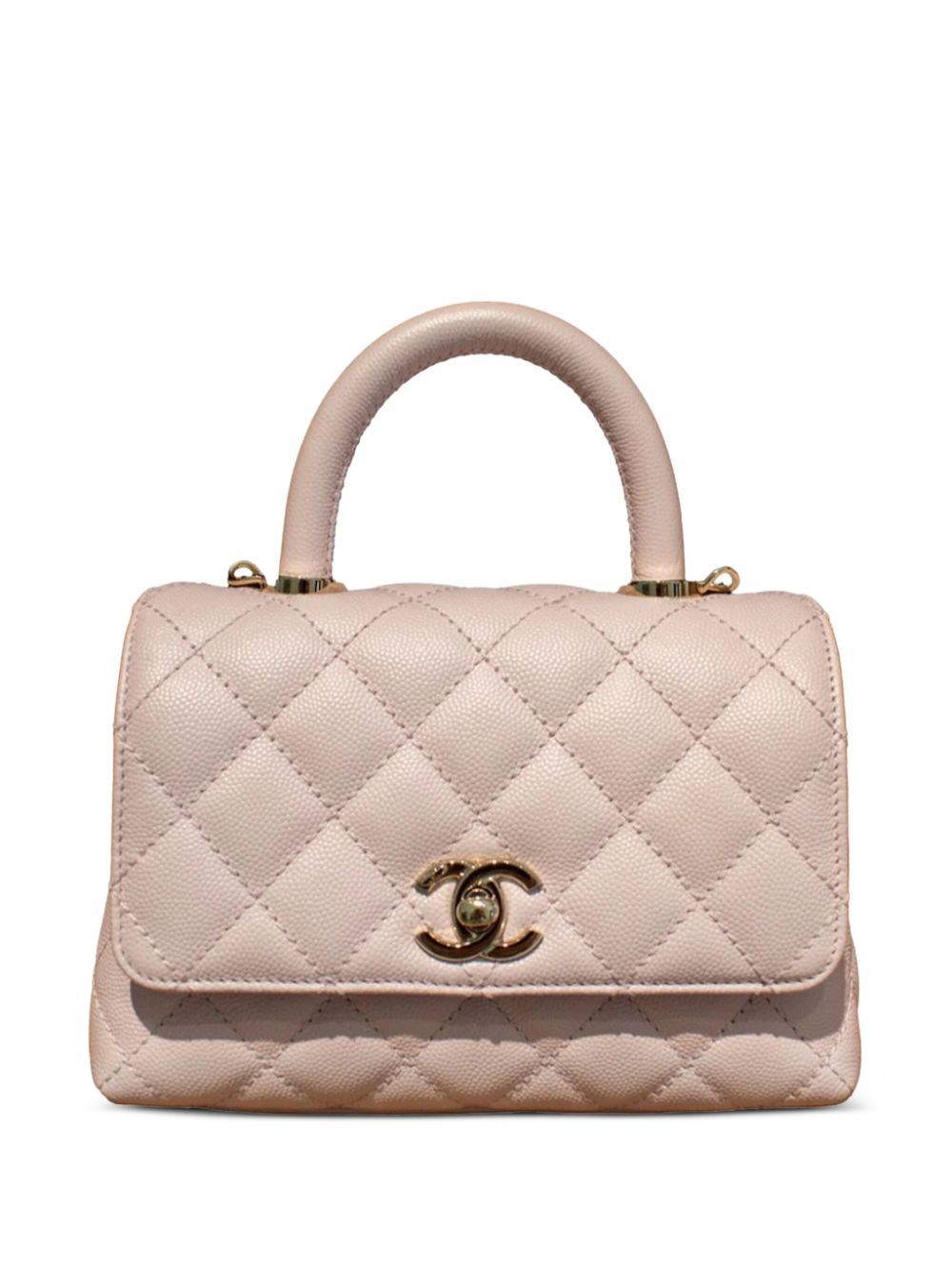 CHANEL diamond-quilted leather tote bag Women