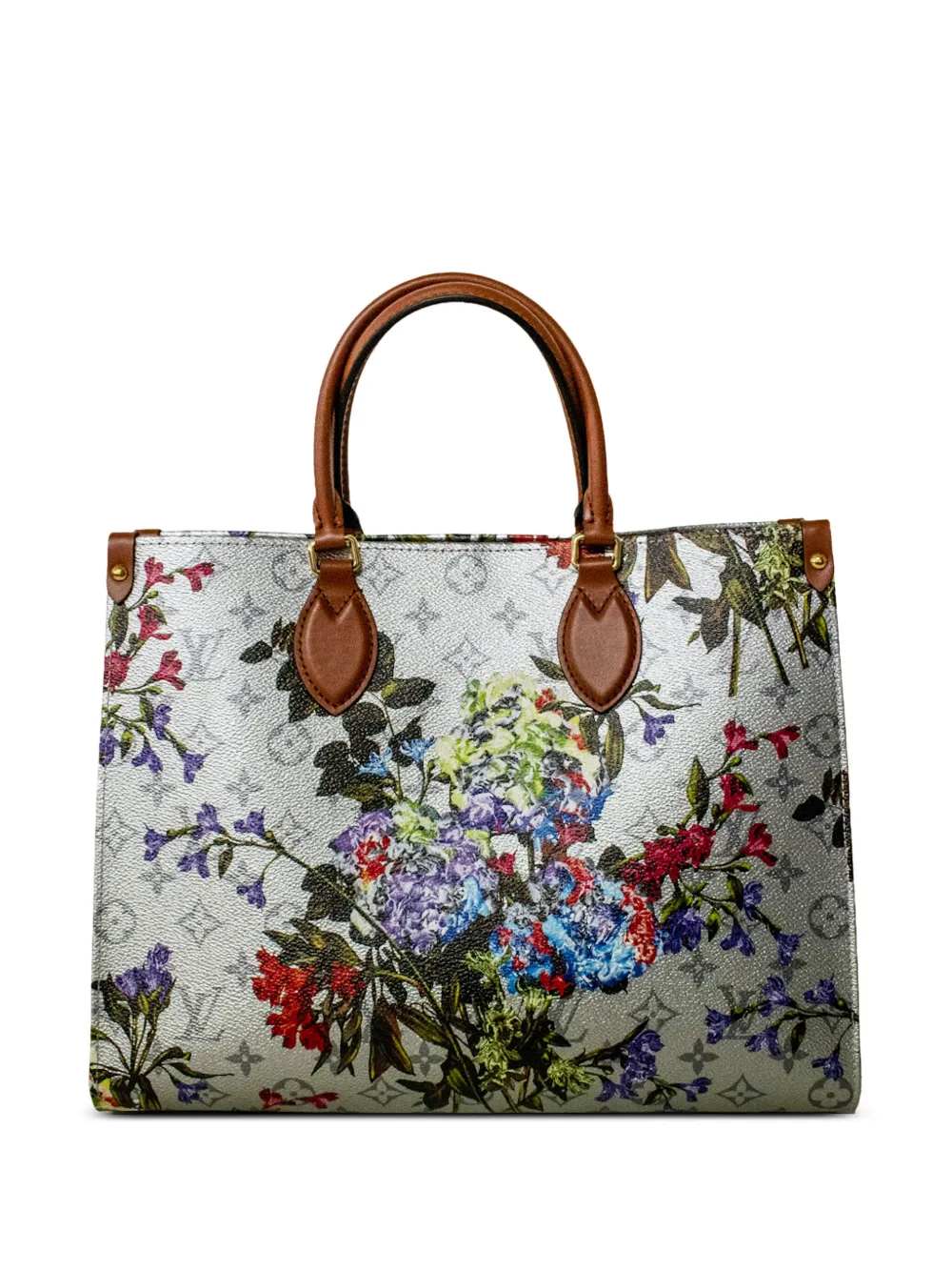 Louis Vuitton Pre-Owned Garden OnTheGo MM ハンドバッグ - シルバートーン Louis Vuitton Pre-Owned Garden OnTheGo MM ハンドバッグ - シルバートーン