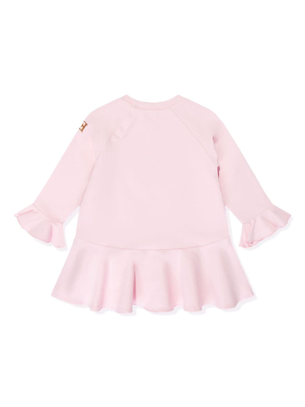 Escada Kids logo-embroidered dress - Roze