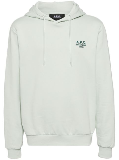 A.P.C. embroidered logo hoodie Men