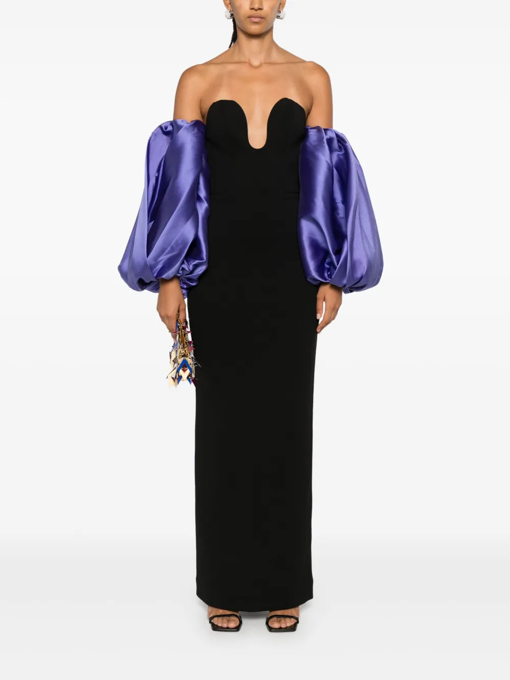 Solace London Karina maxi dress - Zwart