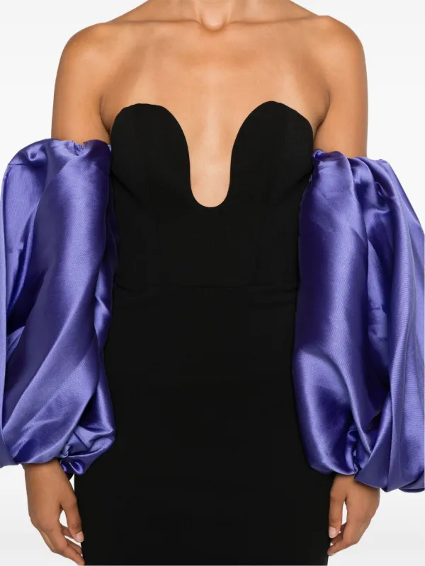 Solace London Karina Maxi Dress | Black | FARFETCH