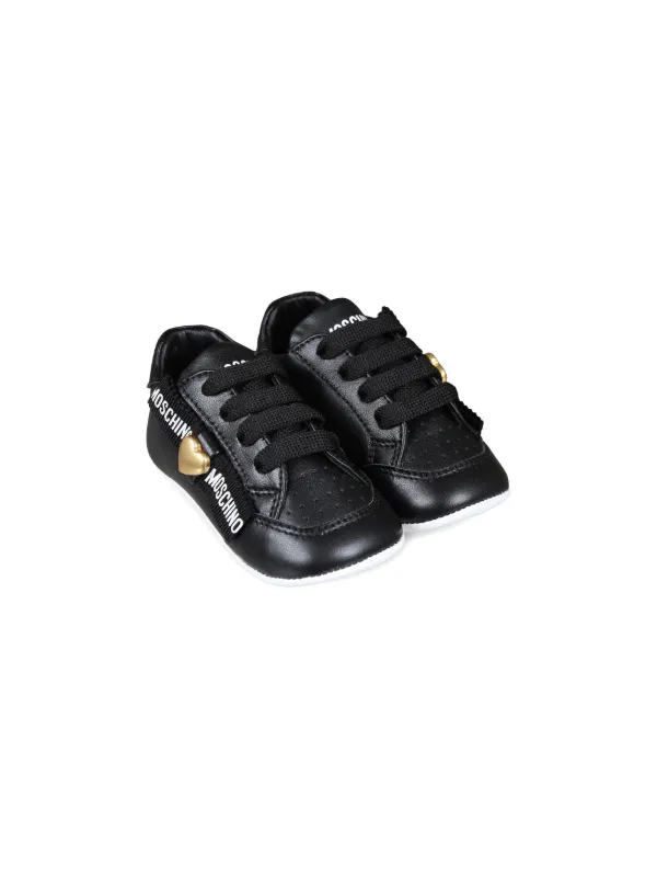 Moschino Kids Baskets à Bande Logo Noir FARFETCH TN