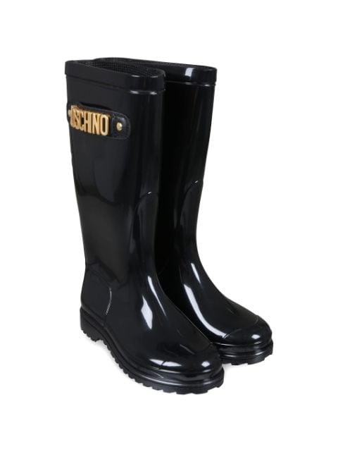 Moschino Kids botas con letras del logo