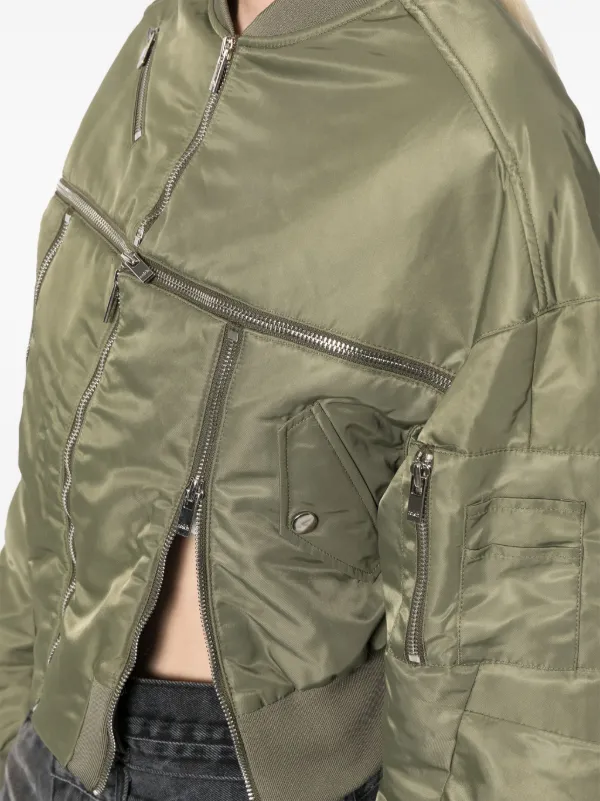 Rokh Broken ボンバージャケット | グリーン | FARFETCH JP