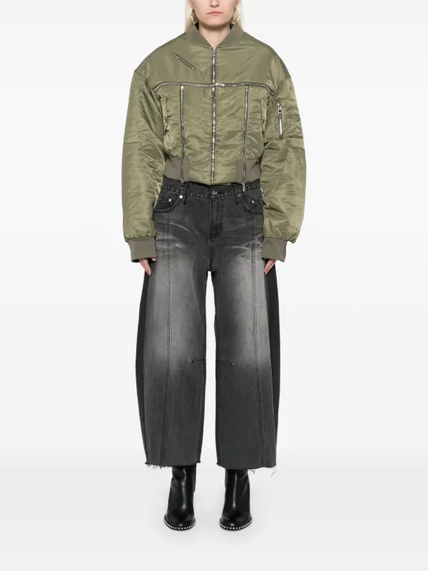 Rokh Broken ボンバージャケット | グリーン | FARFETCH JP