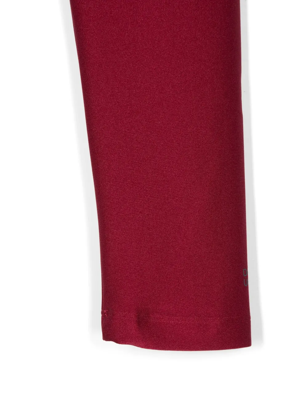 Shop Douuod Textured Leggings In Red