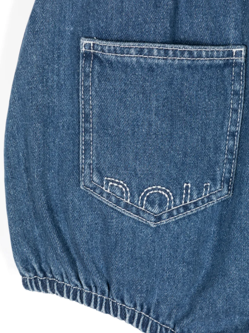 Douuod Kids Shorts met geborduurd logo Blauw