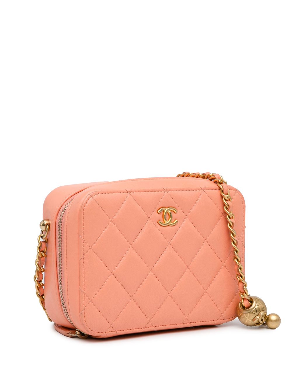 Affordable HOT SALE CHANEL 2021-2023 CC Quilted Lambskin Pearl Crush Camera crossbody bag Women