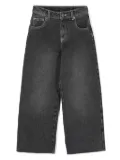 Douuod Kids embroidered-logo jeans - Grey