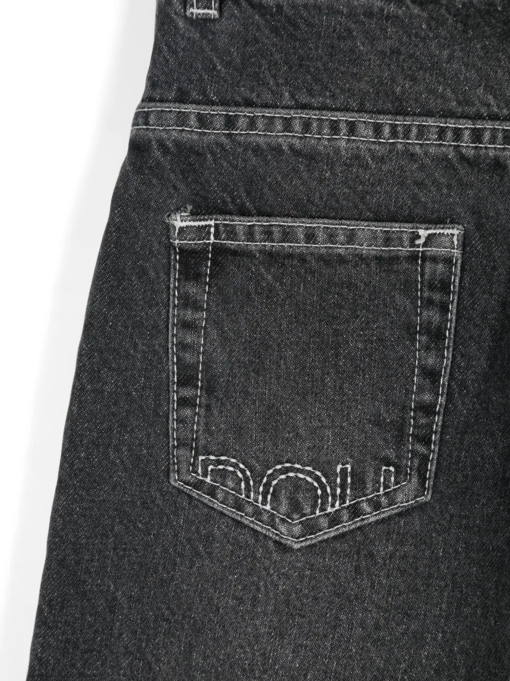 Douuod Kids Jeans met geborduurd logo Grijs