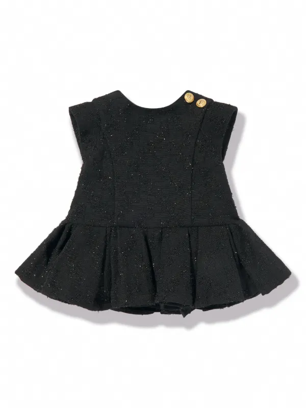 Balmain Kids ワンピース＆ブルマ セット | ブラック | FARFETCH JP