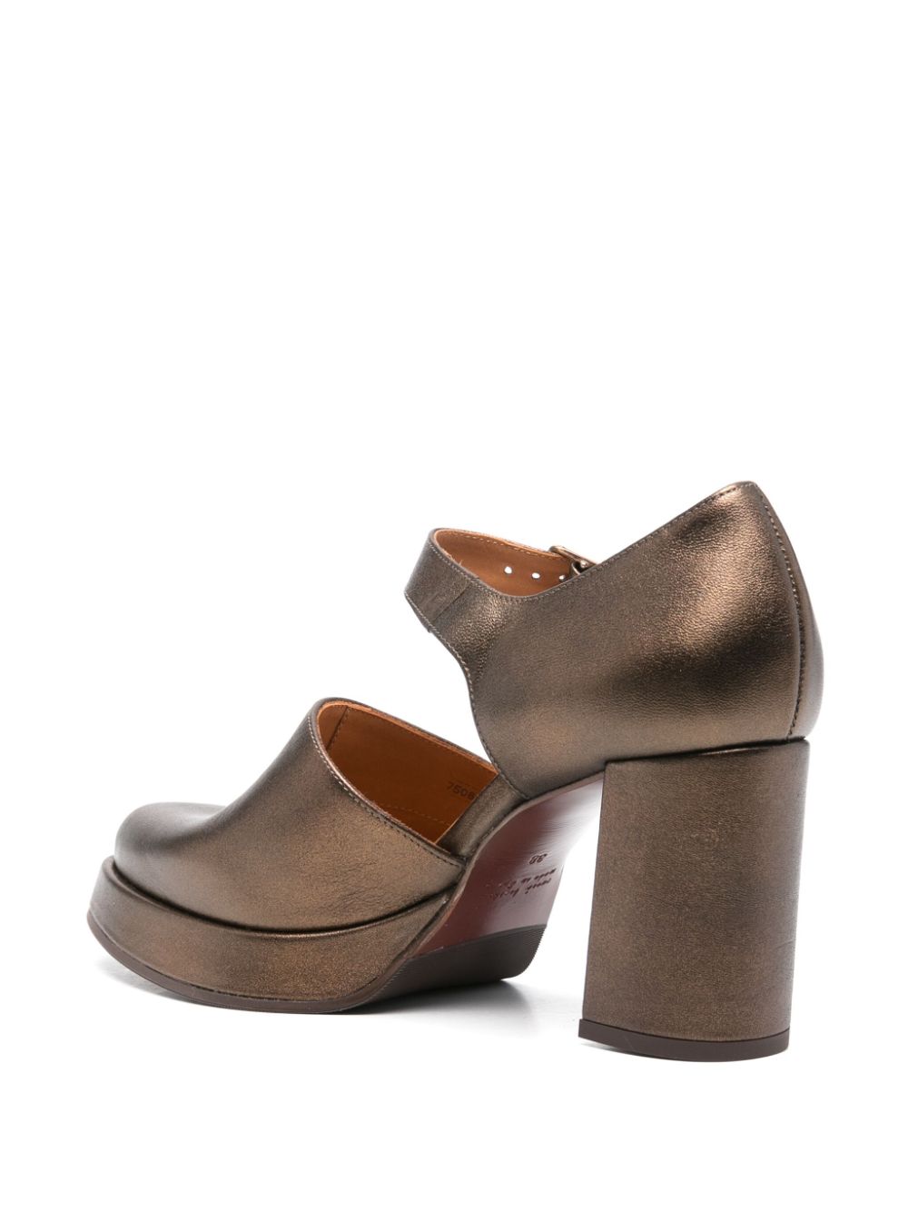 Chie Mihara 75 mm Facet pumps Goud