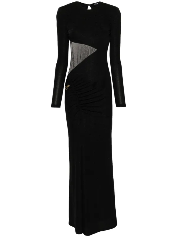 Just Cavalli metallic threading Maxi Dress Black FARFETCH OM