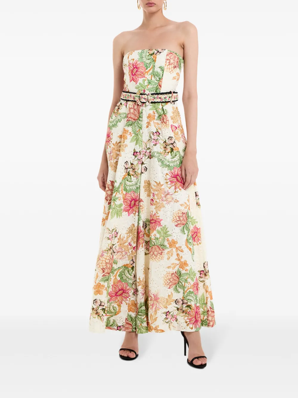 Hemant And Nandita floral-print cotton jumpsuit - Wit