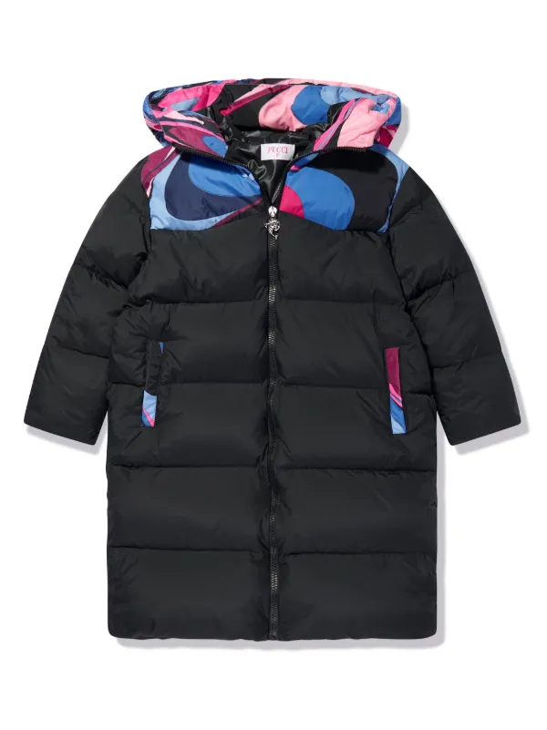 Pucci puffer coat top
