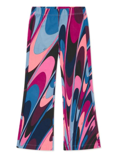 PUCCI Junior Onde flared trousers