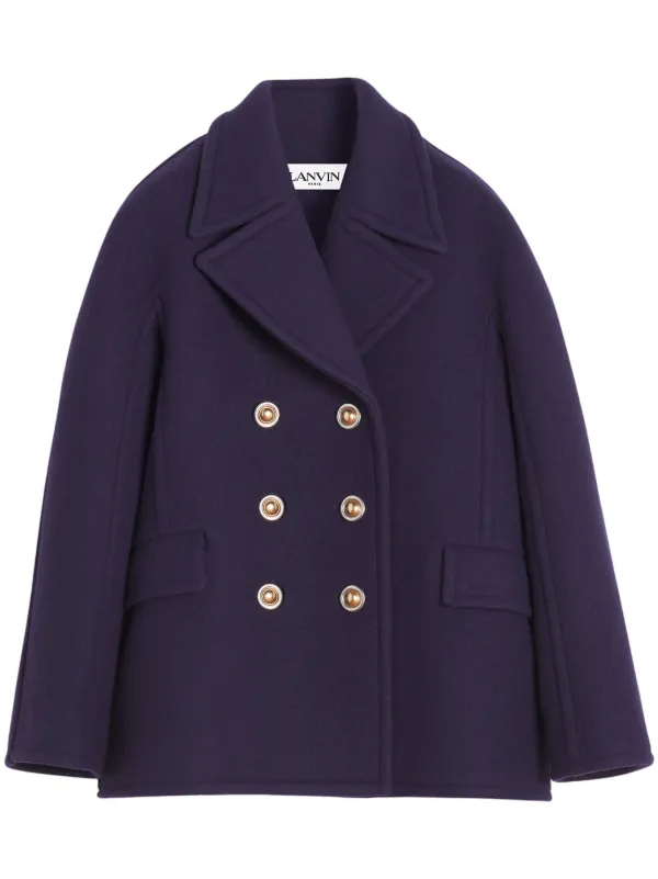 ilean DOUBLE-BREASTED WOOL COAT サイズ3 ILÉAN Wool Double-Breasted Jacket