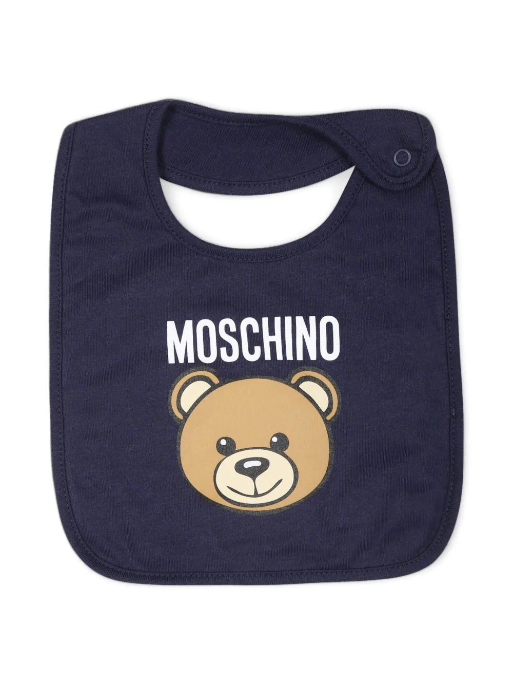 Moschino Kids Teddy Bear muts en slabbetje Blauw