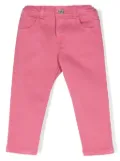 Missoni Kids zigzag-embroidered trousers - Pink