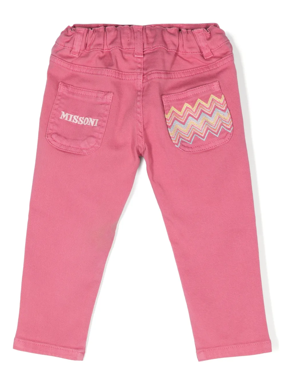 Image 2 of Missoni Kids Calça com bordado chevron