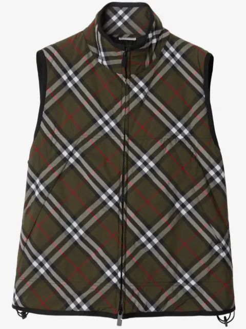 Burberry 格纹衬垫马甲
