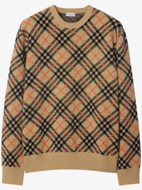 Burberry Check cashmere jumper