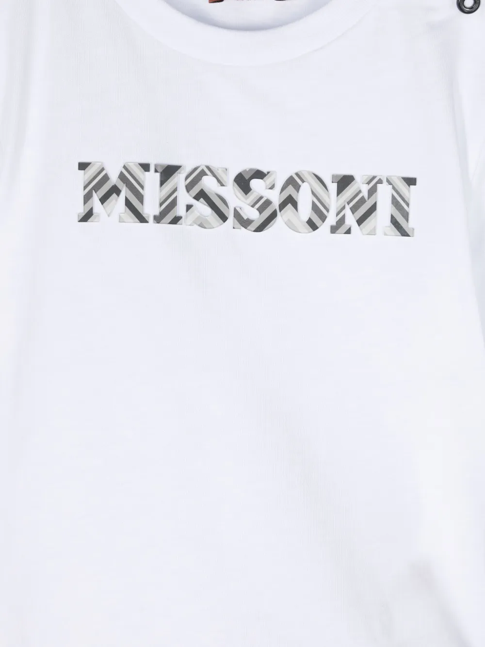 Missoni Kids T-shirt met logopatch Wit